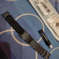 Garmin Fenix 5 метална черна каишка 22MM. + инструмент за скъсяване НОВА , снимка 2 - Каишки за часовници - 41799701