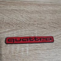 Ауди Куатро Audi Quattro емблема червена , снимка 1 - Аксесоари и консумативи - 34636572