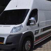 Хром огледала peugeot boxer citroen jumper fiat ducato rally, снимка 2 - Аксесоари и консумативи - 41590623