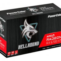 POWERCOLOR Hellhound Radeon RX 6700XT 12GB GDDR6 192-bit 2424/2581MHz 1xHDMI 2.1 3xDP 1.4, снимка 1 - Видеокарти - 35894174