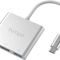TUTUO USB Type C към 1080P HDMI адаптер за Nintendo Switch, USB C PD захранващ порт, USB-A 3.0 хъб, , снимка 2 - Друга електроника - 44834804