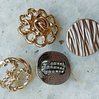 Луксозни метални копчета, снимка 5 - Други - 34589145
