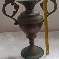 Стара медна ваза , снимка 1 - Вази - 39411308