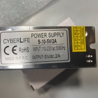 CyberLife S-10-5V/2A захранванe (Ново, 5V 2A, 10W), снимка 2 - Захранвания и кутии - 40717098