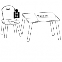 Детски дървени маса с два стола/детска маса и две столчета, снимка 3 - Мебели за детската стая - 36111493