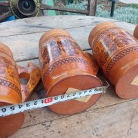 Стари дървени чаши - халби, снимка 6 - Други ценни предмети - 40229238