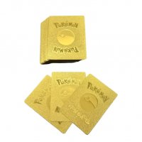 Покемон карти,златни,оригинални ,55 карти, снимка 3 - Карти за игра - 39384195