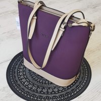 Дамска чанта Cressberry в лилав цвят, снимка 5 - Чанти - 35795917