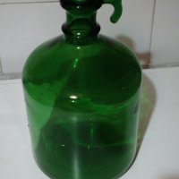 Стара дамаджана цветно дебело стъкло -3 литра, снимка 1 - Антикварни и старинни предмети - 40256641