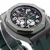 Мъжки часовник Audemars Piguet Royal Oak Offshore Green с швейцарски механизъм, снимка 6 - Луксозни - 40995142