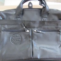 Чанта за лаптоп от естествена кожа в черно, нова, снимка 6 - Чанти - 39481321