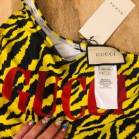 Gucci Yellow Zebra Sparkling One-Piece Swimsuit*Бански Гучи ХС-С*Gucci , снимка 10 - Бански костюми - 42488731