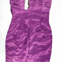 Виолетова рокля с ефектни камъни Desperado London - L, снимка 3 - Рокли - 42589883