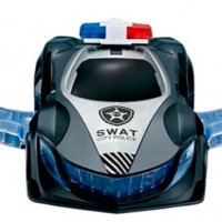 полицейска кола за деца,въртяща се на 360 градуса със звук и светлина , снимка 6 - Коли, камиони, мотори, писти - 39024271