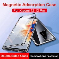 Xiaomi 12 / 12X / Двоен 360 градуса магнитен кейс калъф с камера протектор, снимка 1 - Калъфи, кейсове - 35550301