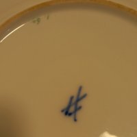 порцеланова чиния Meissen , снимка 7 - Чинии - 44380922