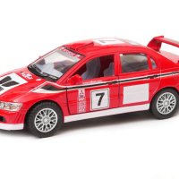 Mitsubishi Lancer Evolution VII WRC - мащаб 1:36 на KinSmart моделът е нов в кутия, снимка 1 - Колекции - 42687328