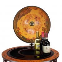 Голям Глобус Мини Бар - Поставка за Бутилка / Вино/Юбилей!, снимка 4 - Бюфети - 39238641