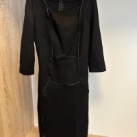 Черна рокля по тялото, размер XS/S, снимка 1 - Рокли - 44391844