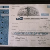 Сертификат за акция | Con Edison Company New York | 1977г., снимка 1 - Други ценни предмети - 34641242