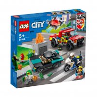 LEGO® City Fire 60319 - Спасение при пожар и полицейско преследване, снимка 1 - Конструктори - 38794059