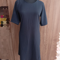 Синя изчистена рокля, снимка 2 - Рокли - 44582139