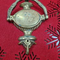 Антикварно холандско бронзово чукало за врата порта, снимка 3 - Антикварни и старинни предмети - 41787680
