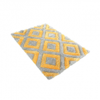 Красив килим в сиво и жълто, снимка 2 - Килими - 36251600