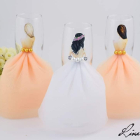 Моминско парти чаши с рокли, комплекти, снимка 13 - Други - 44806000