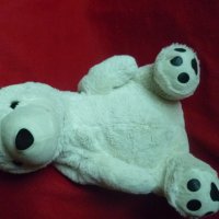 Плюшена бяла мечка, Плюшен бял мечок, снимка 7 - Плюшени играчки - 41529397