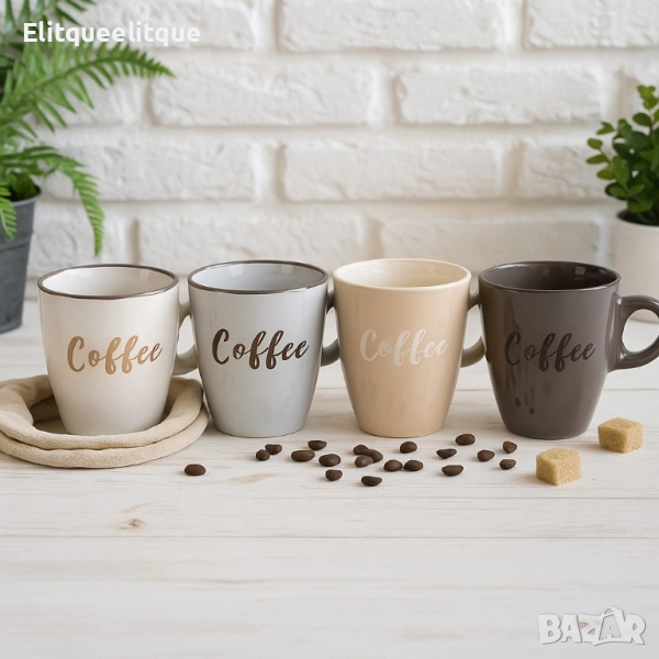 Керамична чаша Coffee 220 мл – стил, удобство и енергия във всяка глътка, снимка 1