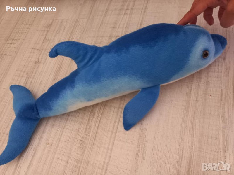 Плюшена играчка делфин 10лв ,дълга 60см,като нова, снимка 1