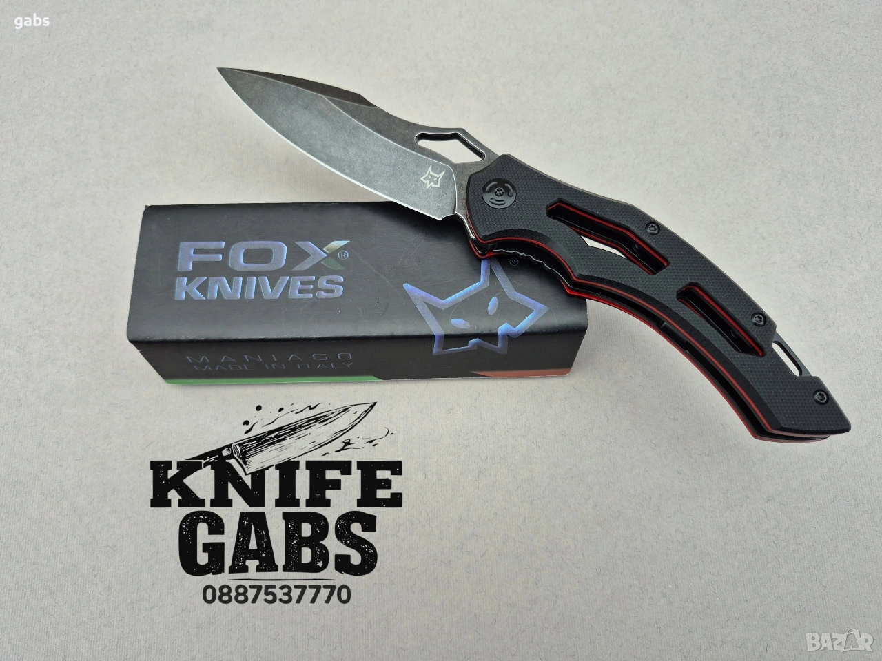 Сгъваем нож FOX KNIFE ANSO FX33,дръжка двуцетен G10, снимка 1