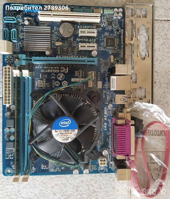 Дънна платка + Процесор + Охладител + RAM, снимка 1