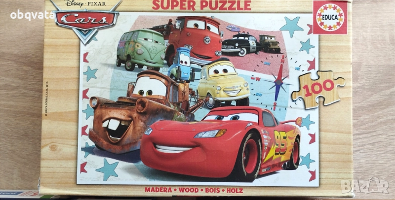 Дървен Пъзел Макуин светкавицата , снимка 1