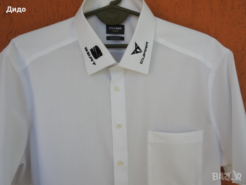 SEAT CUPRA Бяла мъжка риза нова XL, 17.5", 44, снимка 1