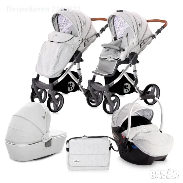 Бебешка количка 3в1 Лорели Римини/ Lorelli Rimini в отлично състояние, снимка 1