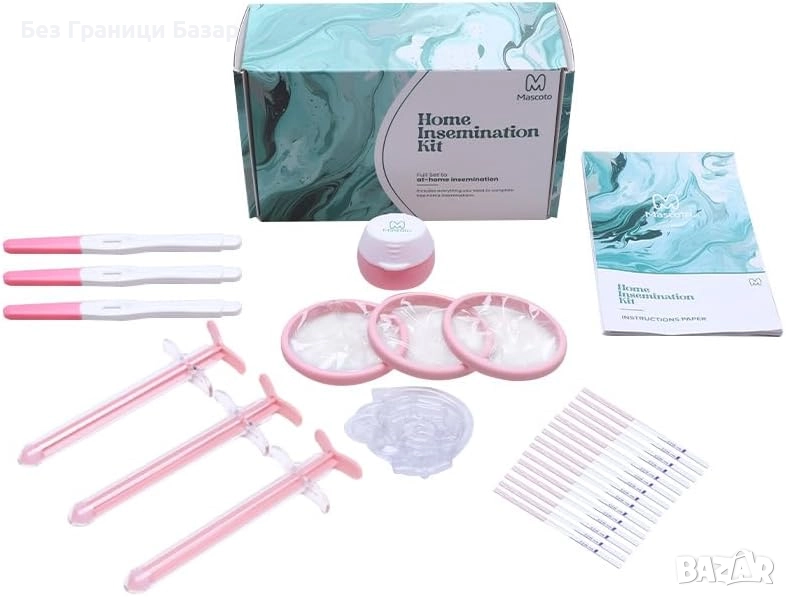 Нов Комплект за домашна инсеминация – 3 опита, апликатори и тестове, снимка 1