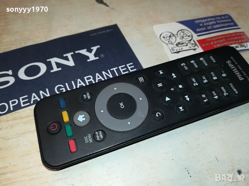 PHILIPS BLU-RAY REMOTE CONTROL-ВНОС SWISS 2106231122, снимка 1