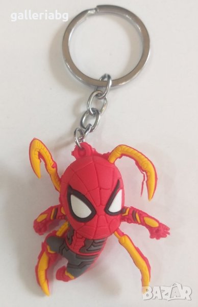 Гумен анимиран ключодържател на СпайдърМен (SpiderMan - Marvel), снимка 1