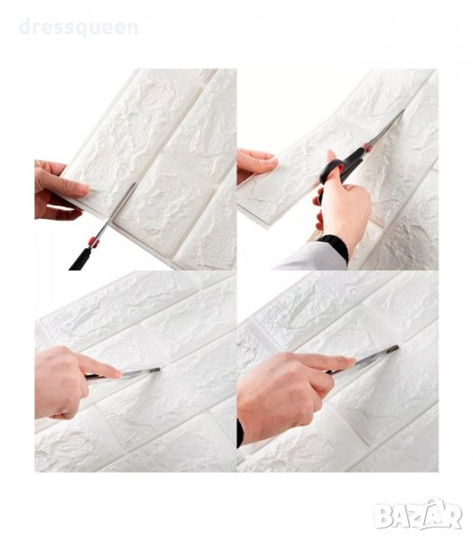 2990 Самозалепващ 3D тапет тухли за стена, снимка 1