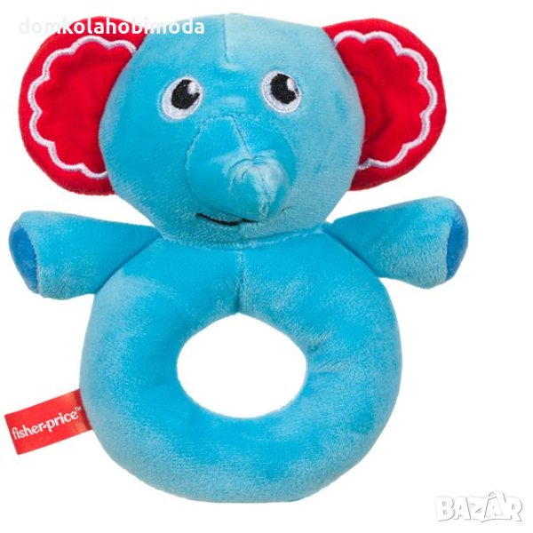 Дрънкалка слонче Fisher Price, 14х16см, снимка 1