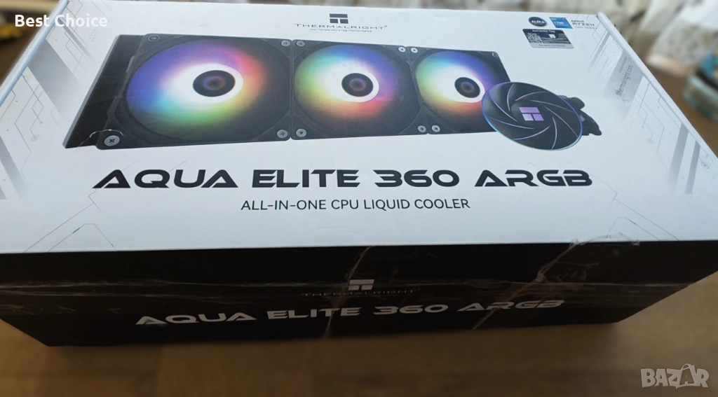 водно Thermalright Aqua Elite 360 ARGB, течно охлаждане за процесор. , снимка 1