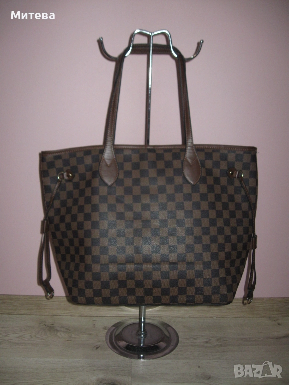 Дамска кожена голяма чанта, снимка 1