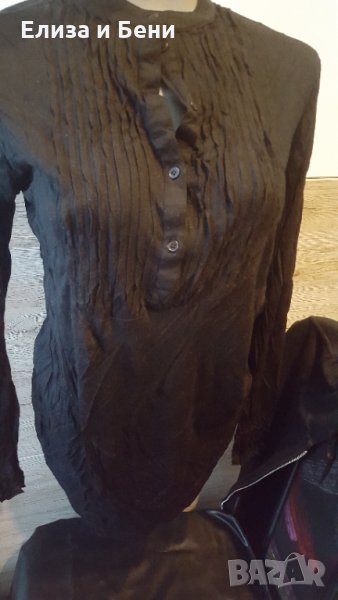 готик туника с дълъг ръкав и жабо с копчета, снимка 1