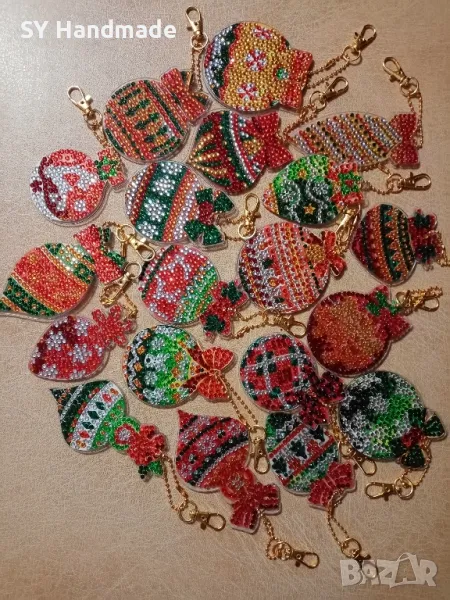 Диамантени фигури за украса-6бр, снимка 1