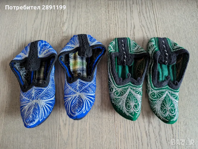 Вълнени везани терлици, снимка 1