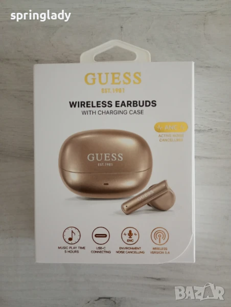 Безжични слушалки Guess, снимка 1