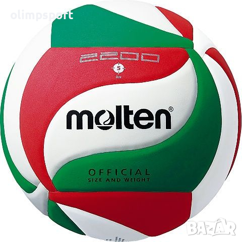 Волейболна топка V5M2200 –V5PC шита волейболна топка – материал – изкуствена кожа – идеална за трени, снимка 1