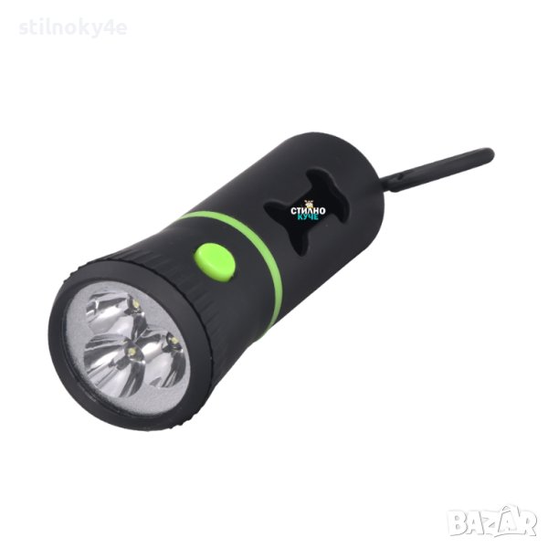 Диспенсър за хигиенни торбички за куче с фенер Кучешки диспенсъри за хигиенни ролки, снимка 1